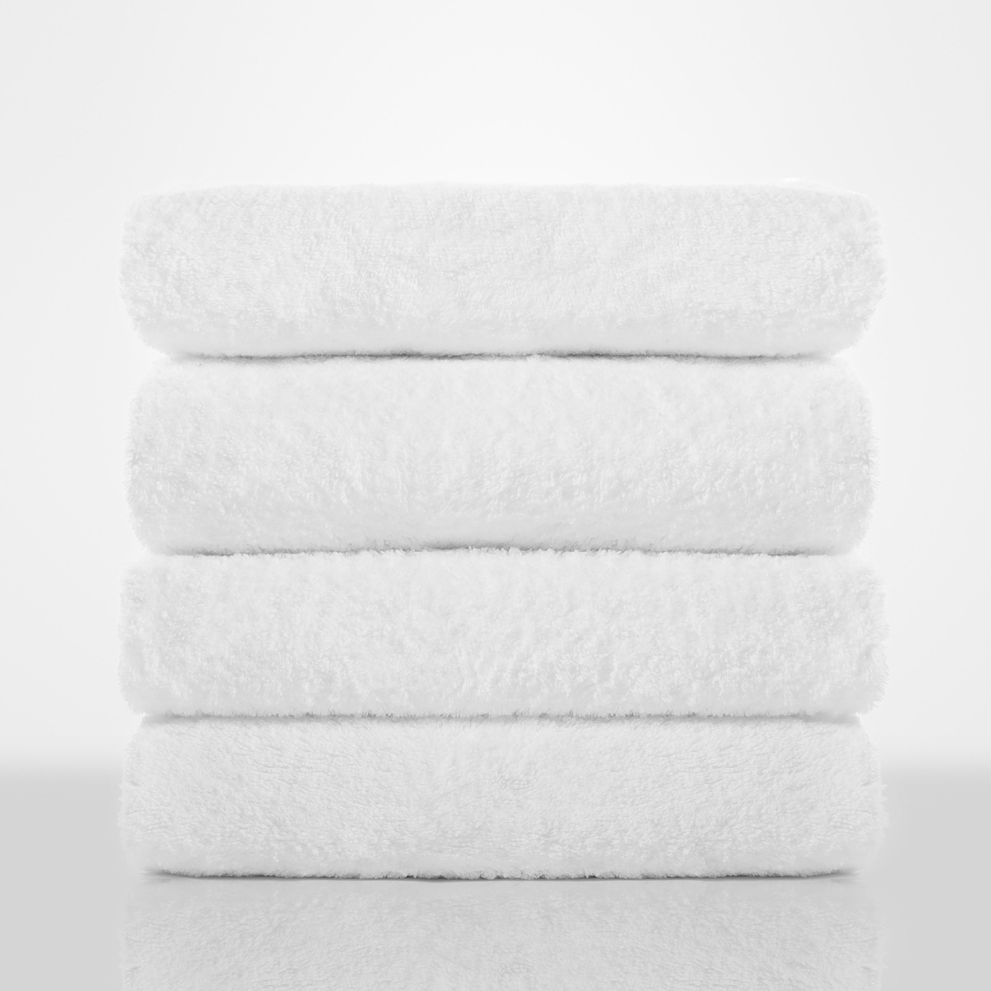 white bathroom towels