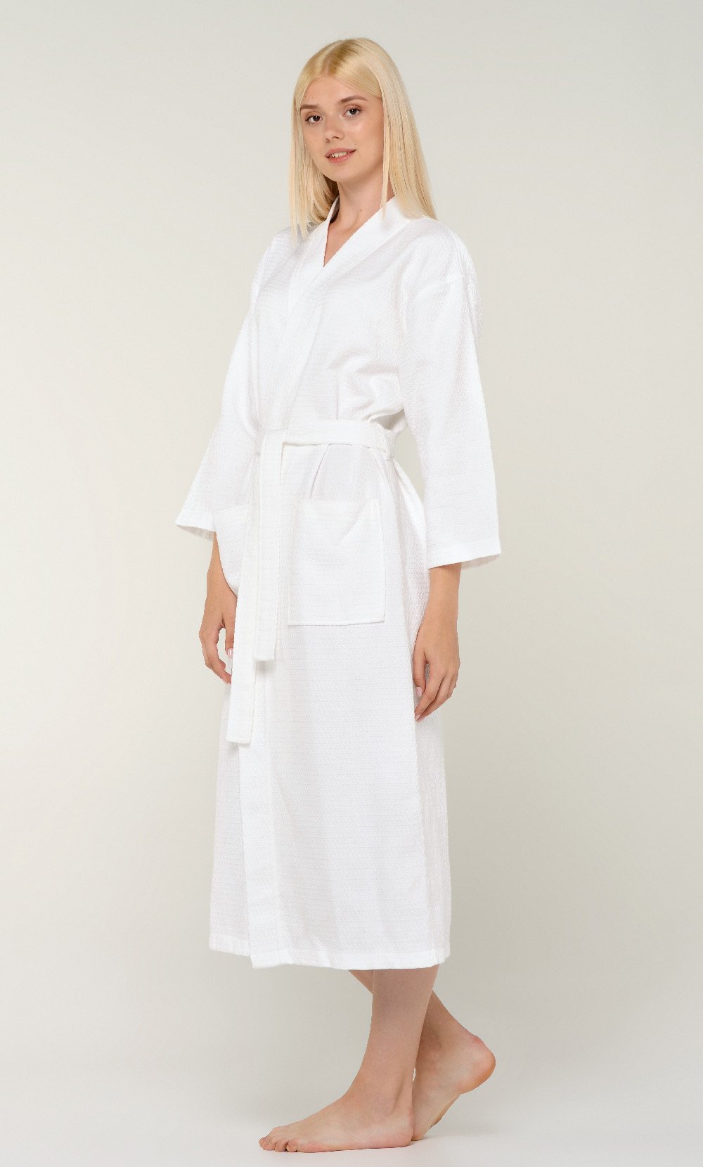 white kimono gown