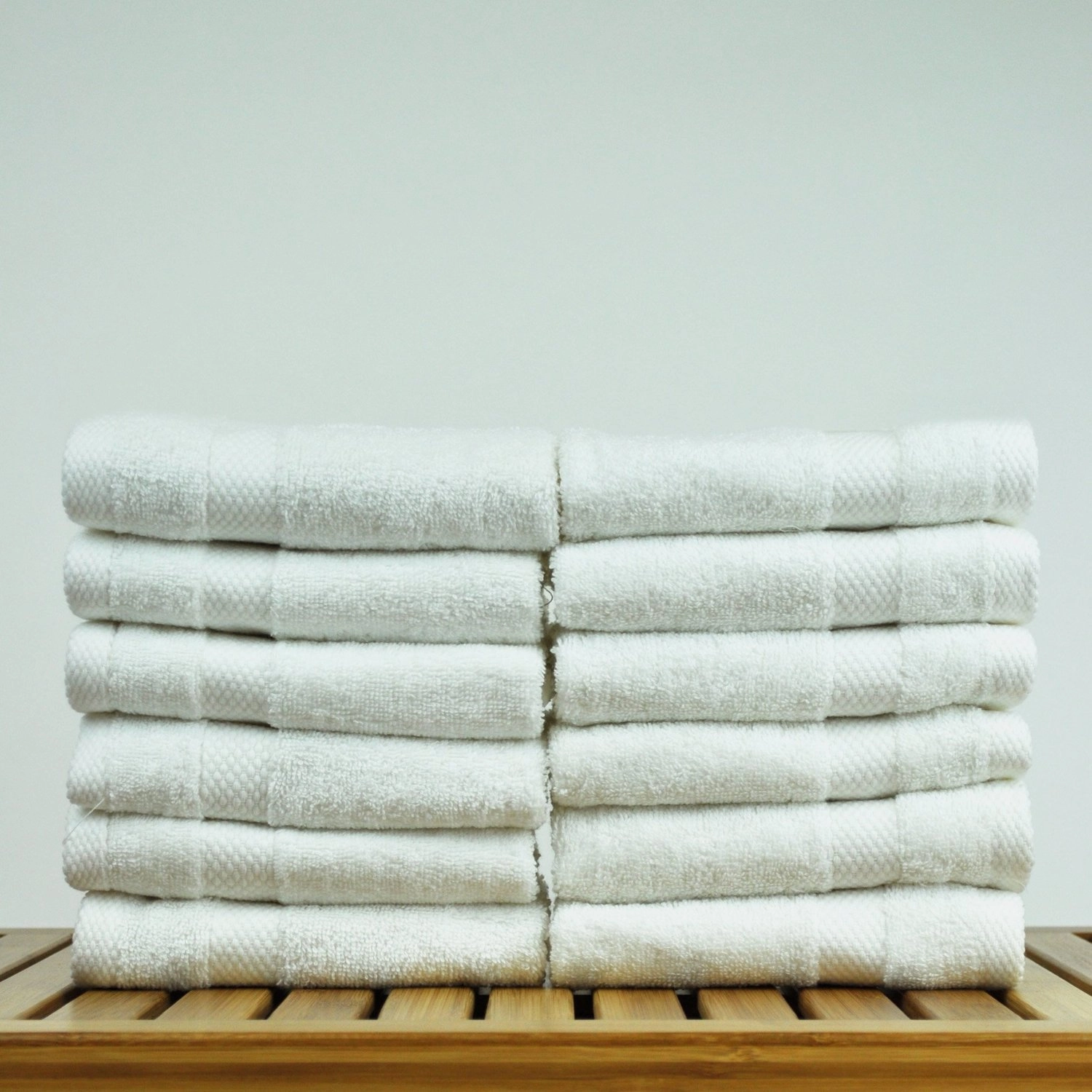 Chakir Turkish Linens 100% Turkish Cotton Luxury Hotel & Spa Washcloth Set  (Set of 12, Gray)