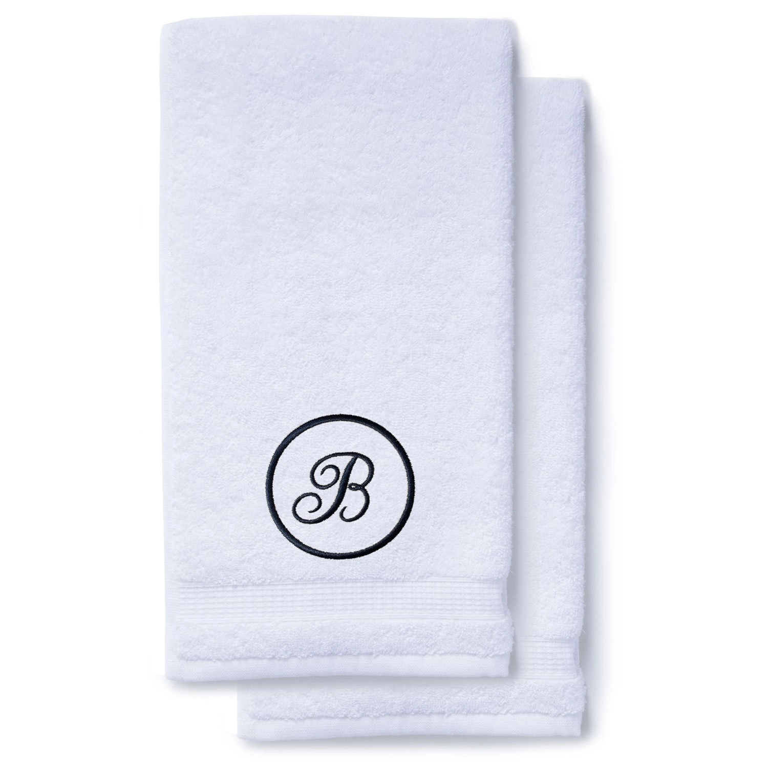 Monogrammed bathroom best sale hand towels