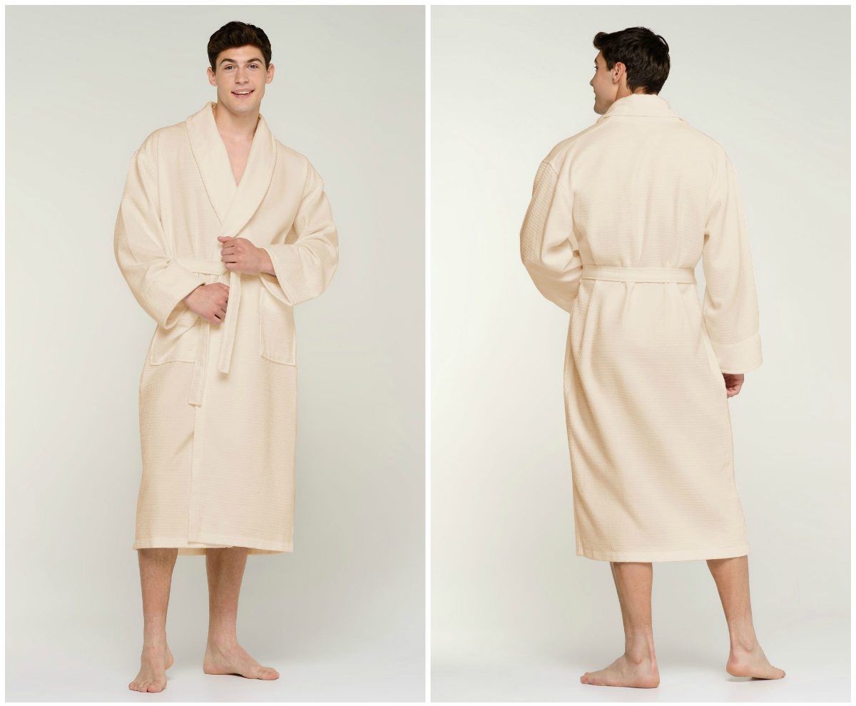 waffle velour shawl beige robe | How To Wear A Robe To This Year’s Halloween Party | silk robe halloween costume | costume ideas