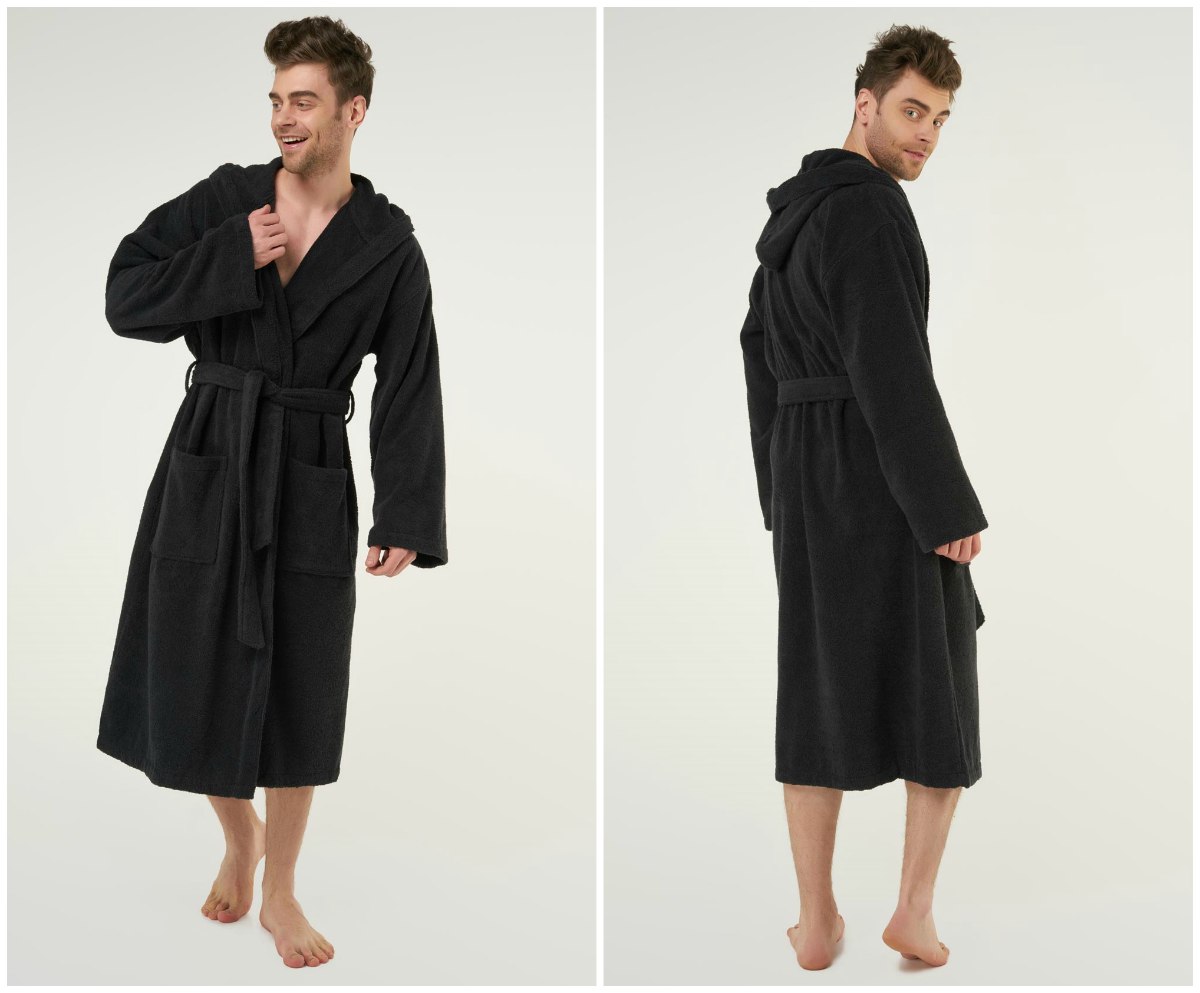 turkish cotton hooded bathrobe | Coziest And Most Stylish Men’s Bathrobes | men's bathrobe | mens terry cloth bathrobe