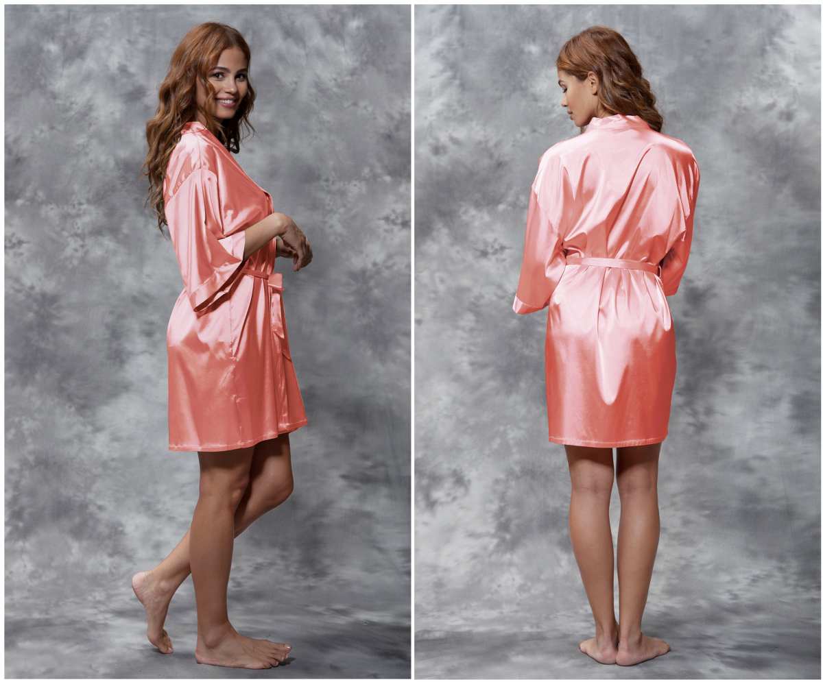 silk maternity robe