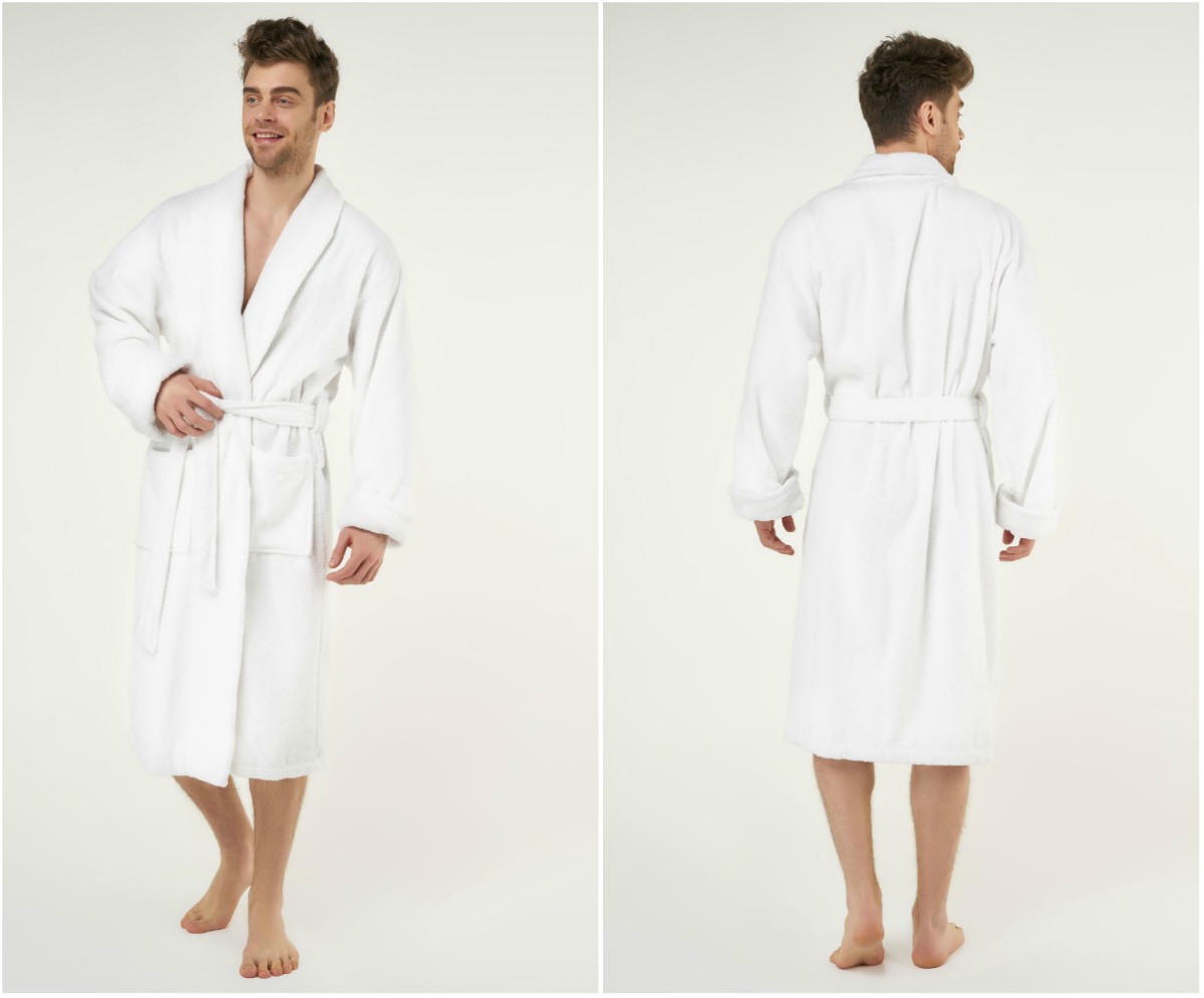 men white tahoe shawl robe | Things To Consider When Purchasing A Men's Robe | men's robe | softest men's robe