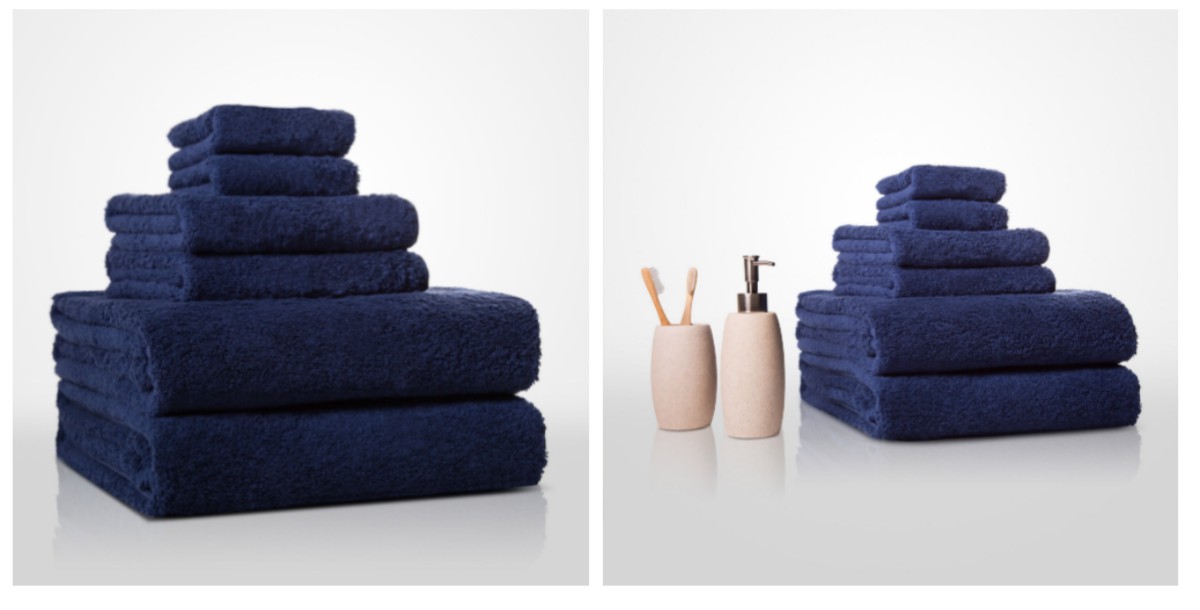 Turkish cotton navy blue terry bath towel | Use This Guide Next Time You Buy Bath Towels | bath towels | bath towels