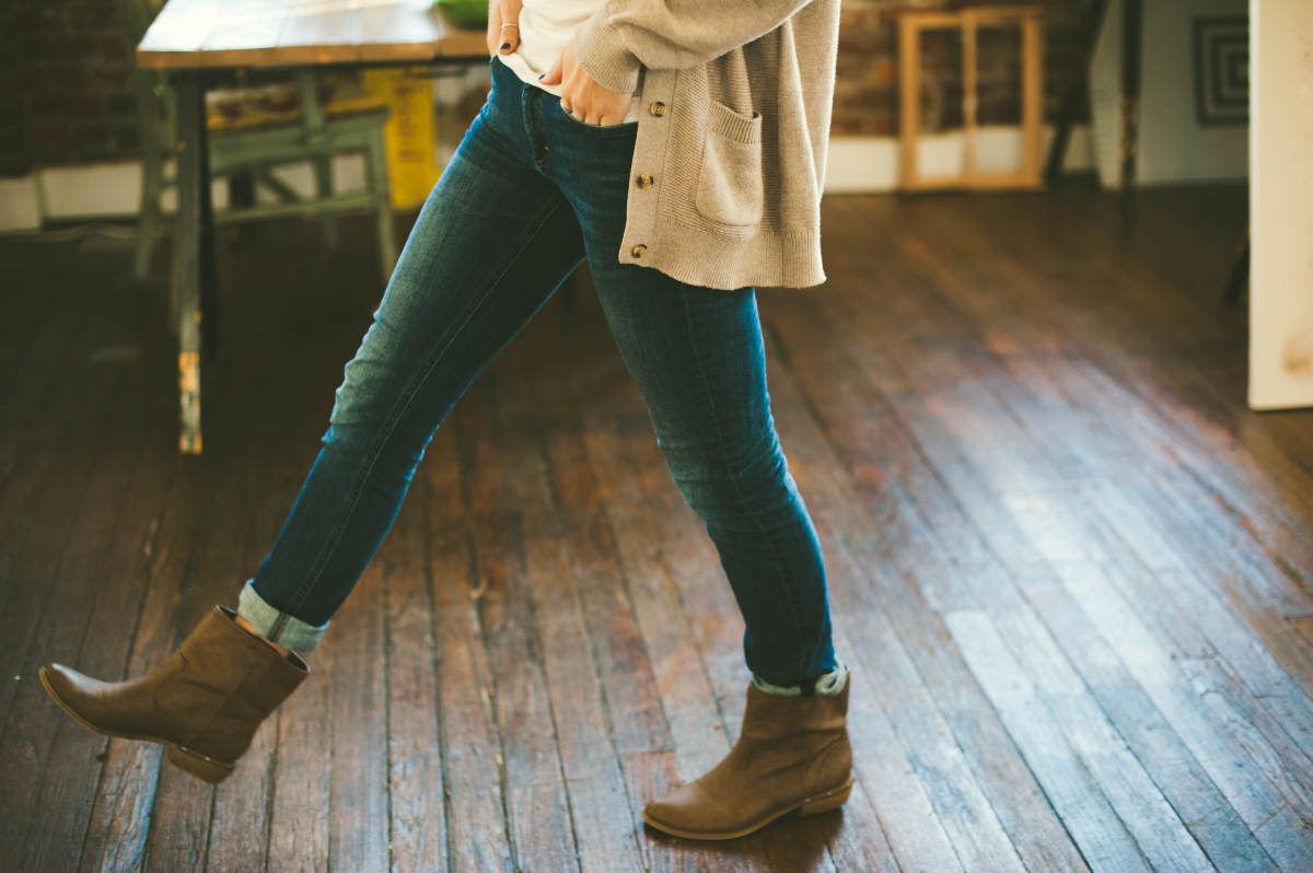 Girl in jeans and denim boots| Wardrobe Essentials That'll Make Dressing Up For Occasions Easier
