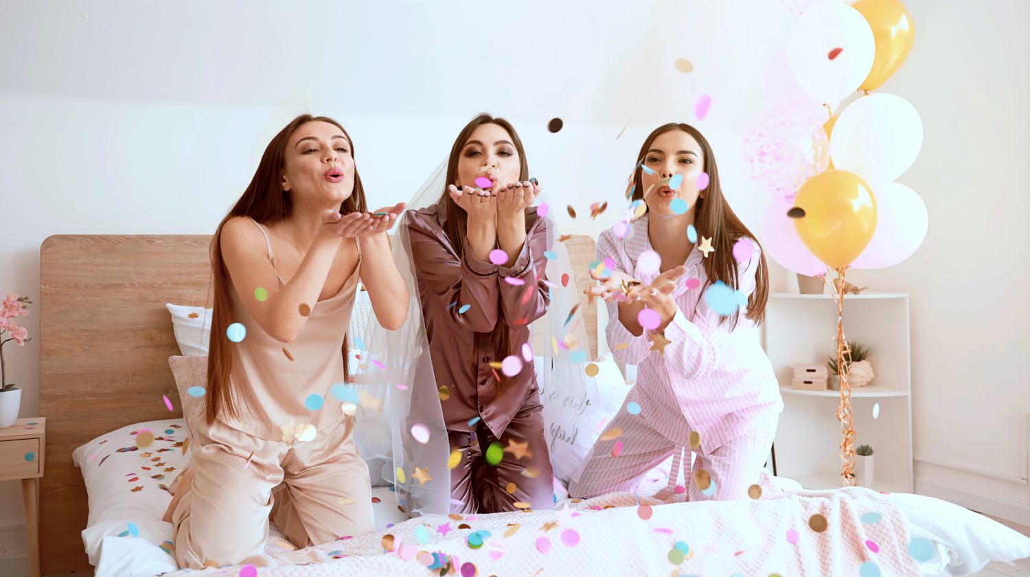 Featured | women having pajama party | How To Plan A Pajama Party That You And Your Friends Will Enjoy | pajama party decorations