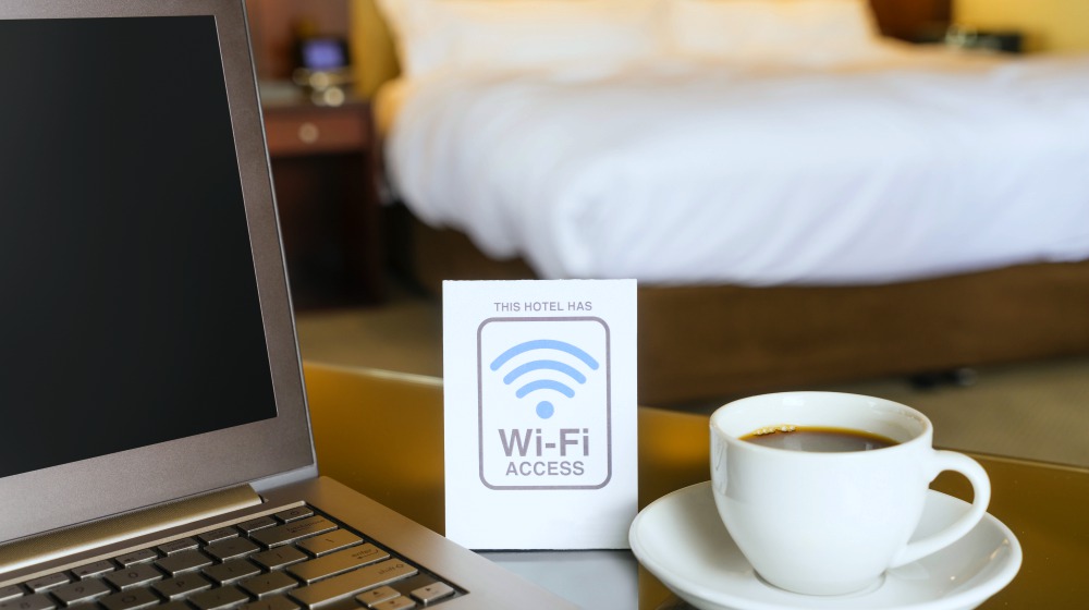 hotel room wifi access sign | Ways To Improve Hotel Guest Experience | hotel guest | hotel guest satisfaction
