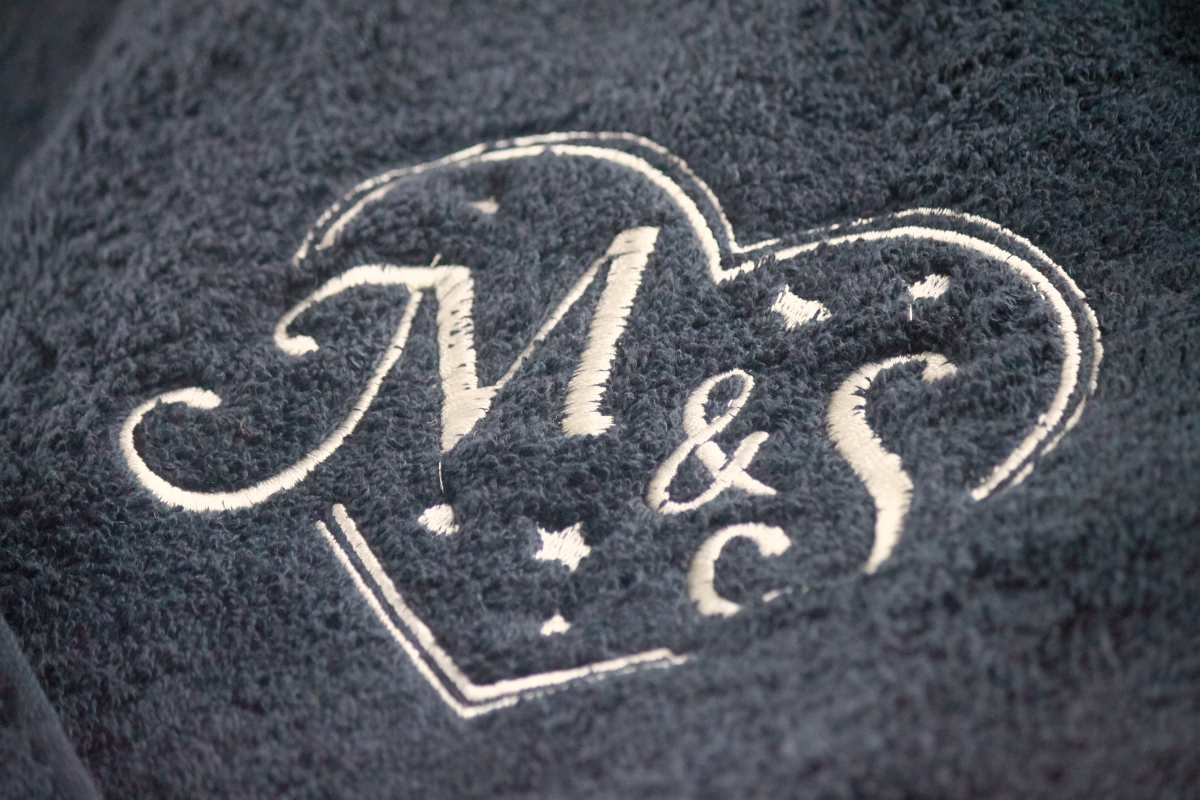 text and letters embroidered on black towels | Ways Custom Embroidery Make Your Towel Stand Out | custom embroidery | custom embroidery places near me