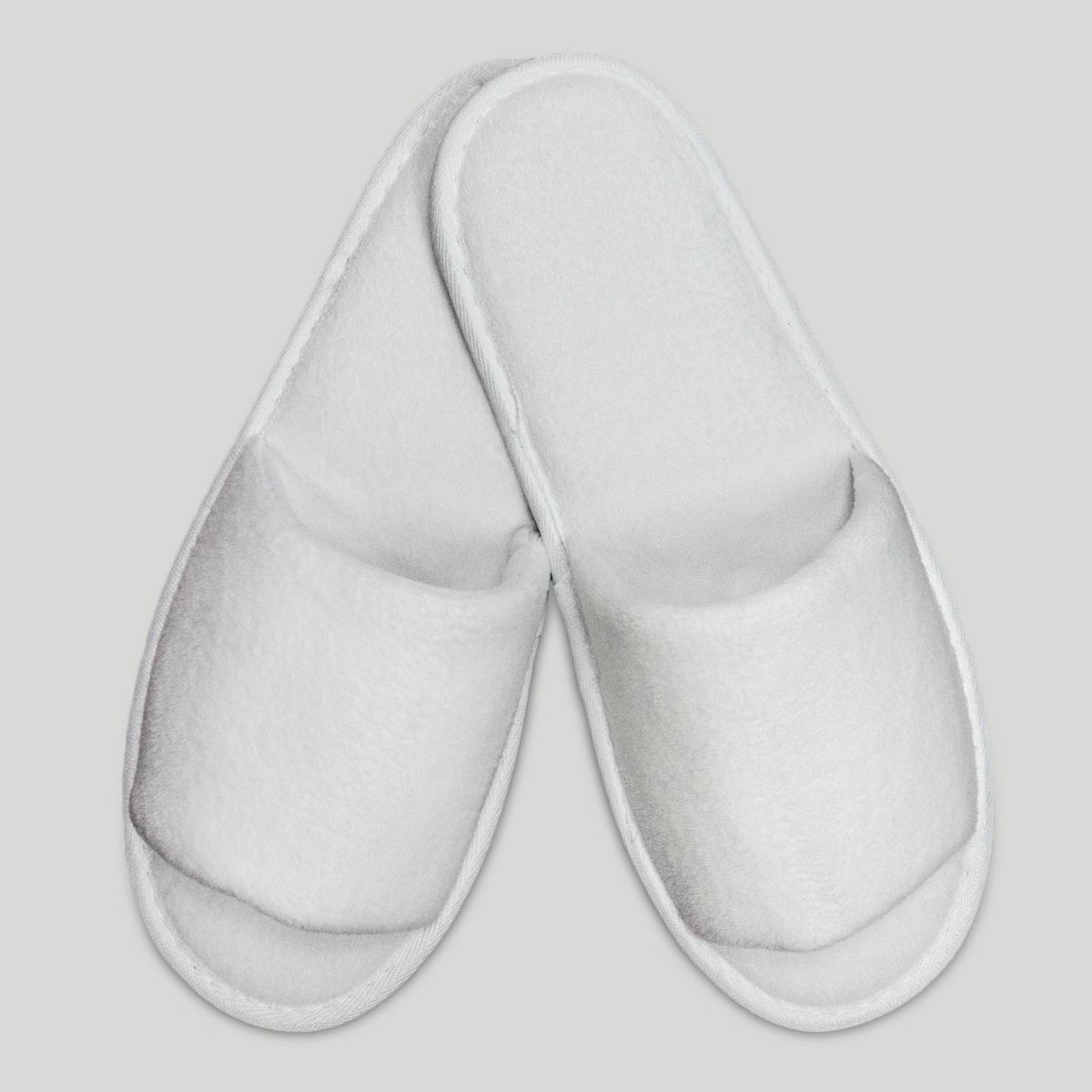 white open toe adult velour slippers | The Essentials Every Cryotherapy Spa Must Have | cryotherapy spa | cryotherapy benefits