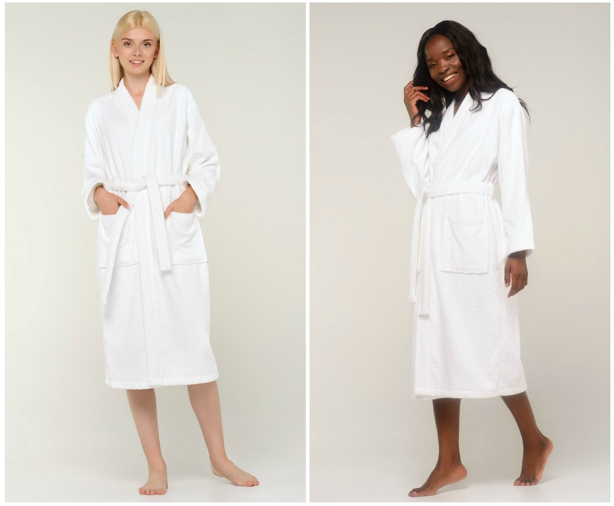 white terry kimono mens and womens bathrobe | The Best Robes To Buy For Your Spa Or Hotel Business | best robe | spa robes