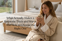 What Actually Makes a Bathrobe Thick and Warm — And How to Choose the Right One