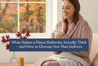 What Makes a Fleece Bathrobe Actually Thick — and How to Choose One That Delivers