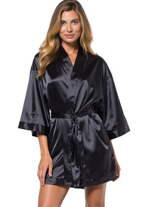 short black satin dressing gown Victoria's Secret Satin Short Women Robe