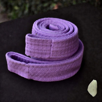 Square Pattern Bathrobe Belt - Lavender