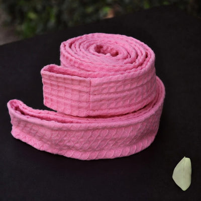 Square Pattern Bathrobe Belt - Pink