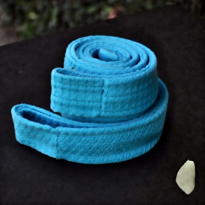Square Pattern Bathrobe Belt - Turquoise