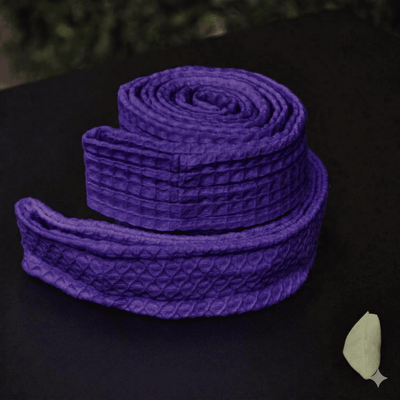 Square Pattern Bathrobe Belt - Purple