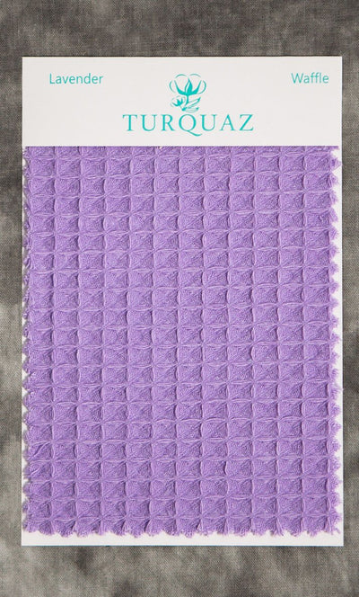 Lavender Waffle Fabric Swatch - Free Shipping
