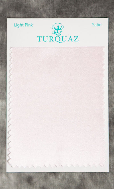 Light Pink Satin Fabric Swatch - Free Shipping