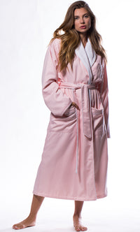 Luxury Microfiber Lined Robe Pink
