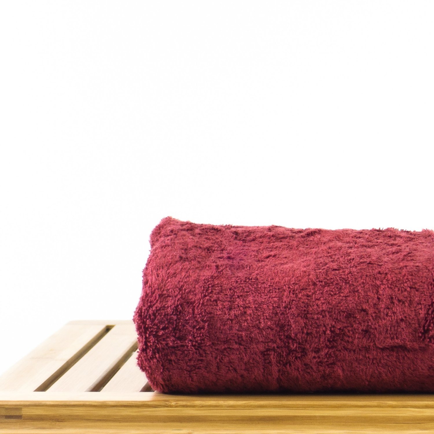 27" x 54" - 17 lbs/doz - %100 Turkish Cotton Cranberry Bath Towel - Dobby Border-Robemart.com