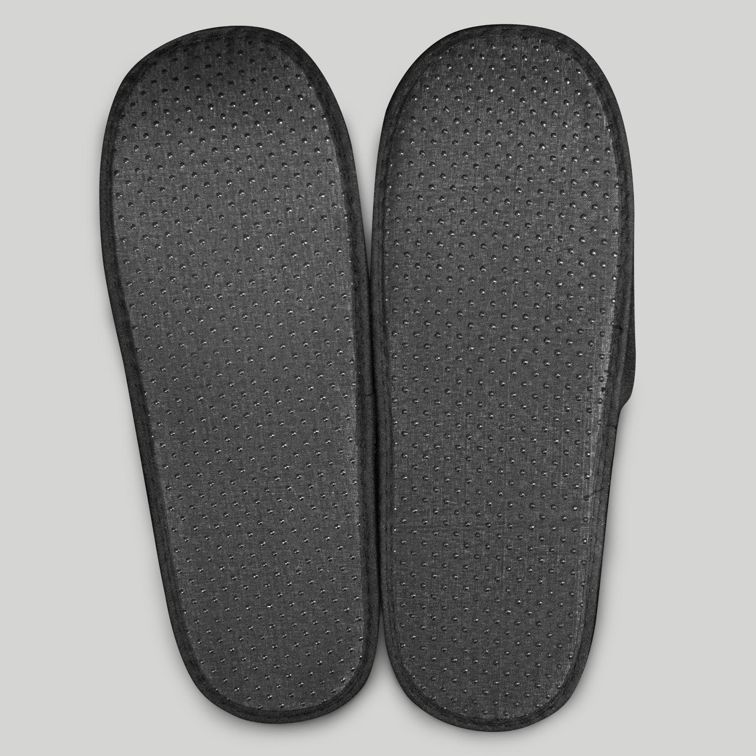 Black Closed Toe Adult Velour Slippers-Robemart.com