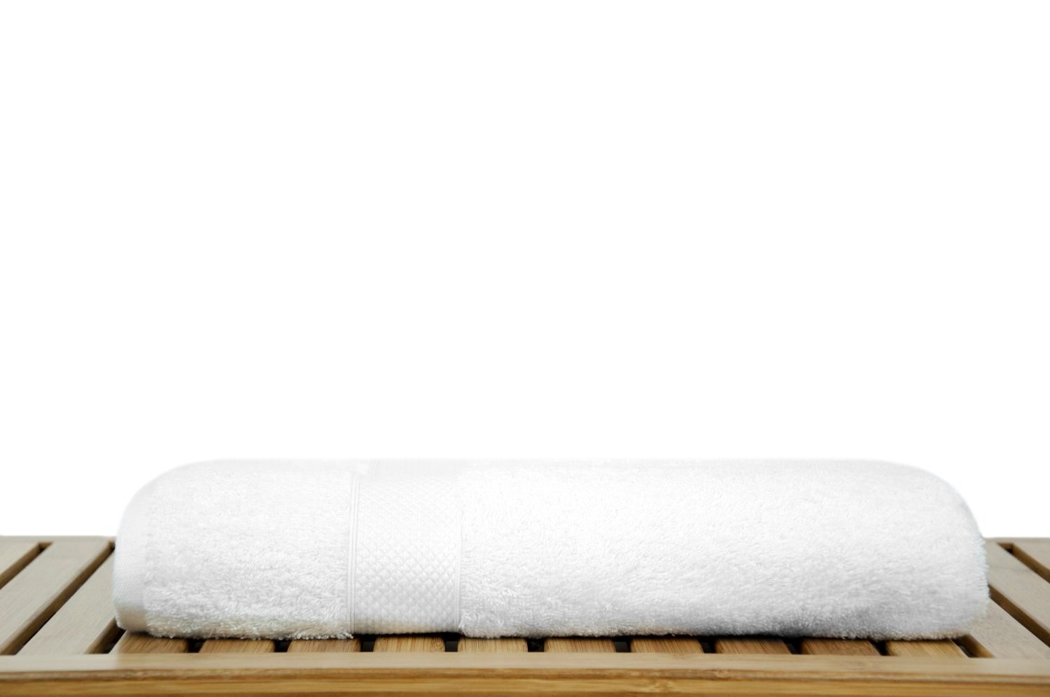 27" x 54" - 17 lbs/doz - %100 Turkish Cotton Bamboo Blended Ultra Soft White Bath Towel-Robemart.com