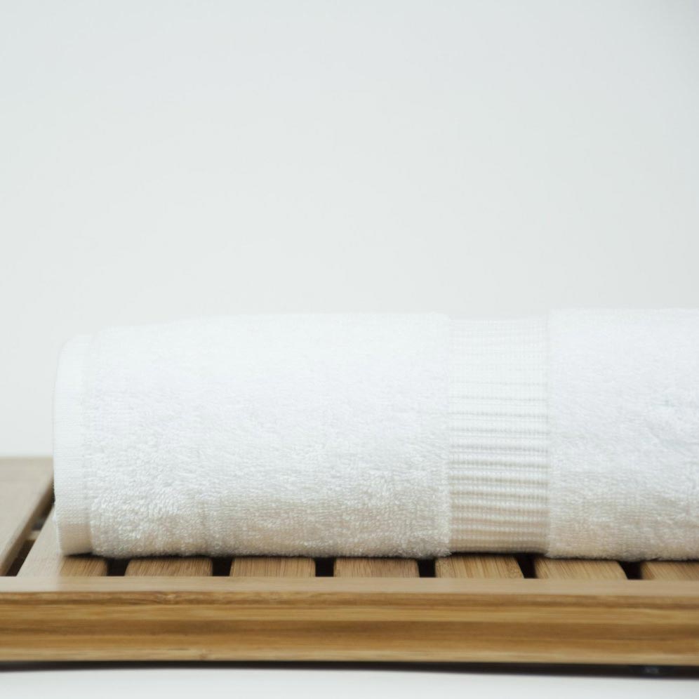 35" x 70" - 22 lbs/doz - 100% Turkish Cotton White Bath Sheet Towel - Dobby Border-Robemart.com