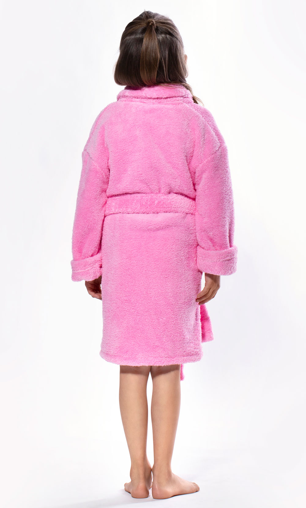 Pink Plush Super Soft Fleece Shawl Kid's Robe-Robemart.com