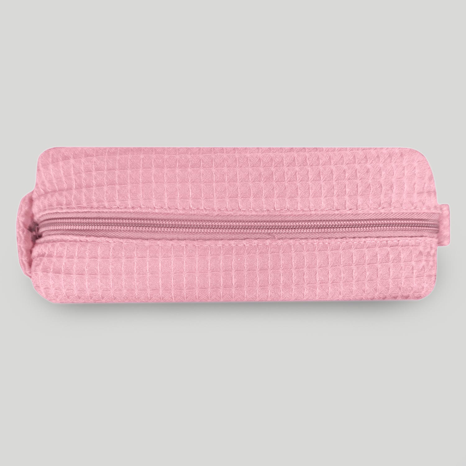 Pink Waffle Small Makeup Bag-Robemart.com