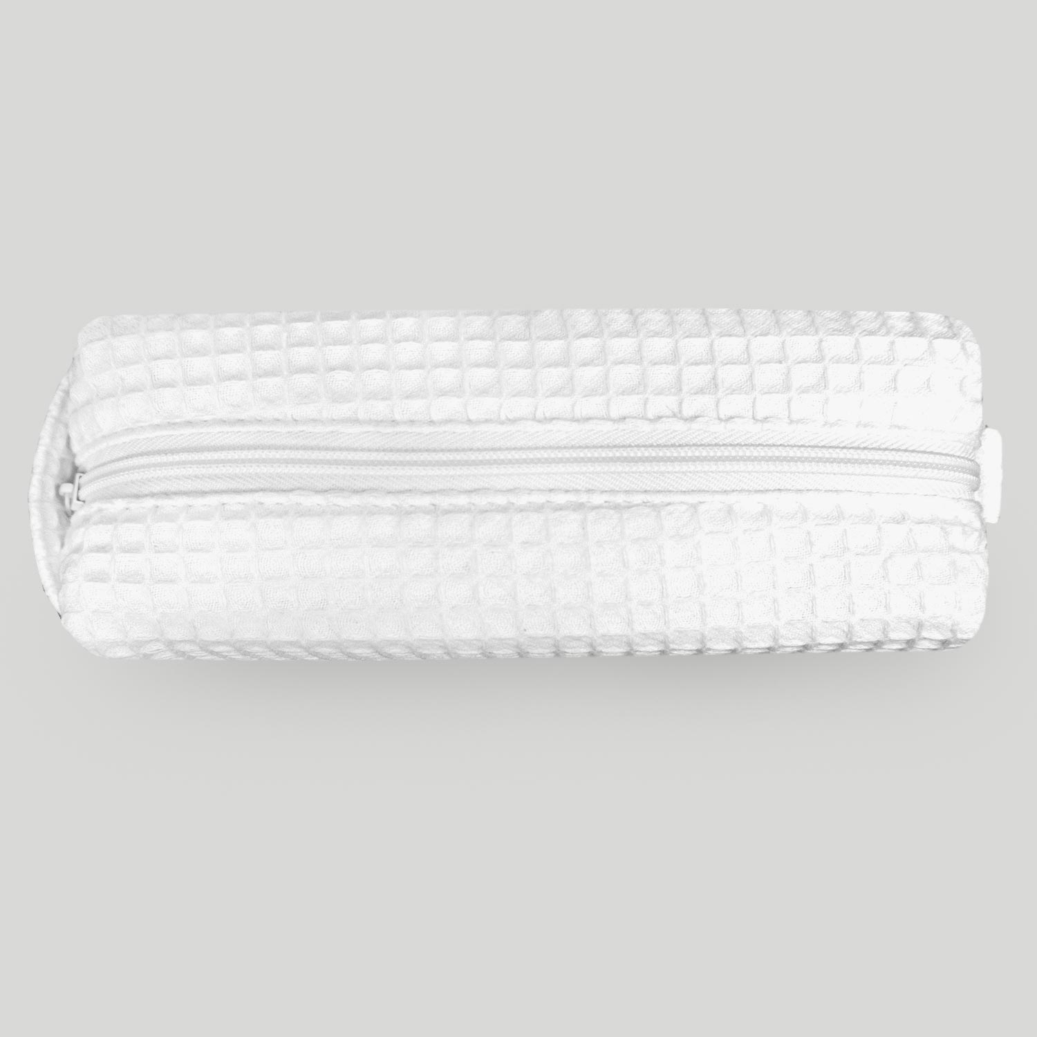 White Waffle Small Makeup Bag-Robemart.com