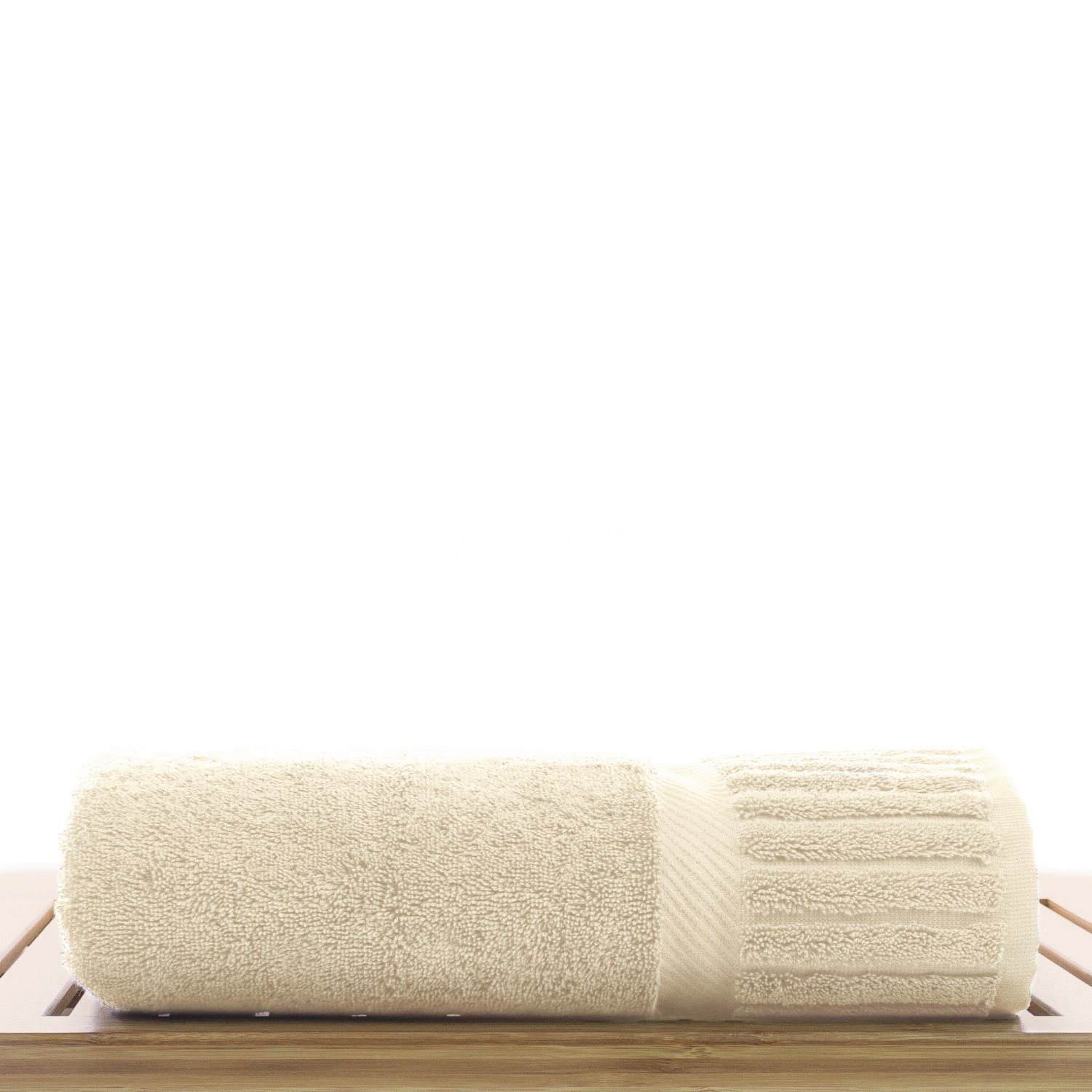 30" x 58" - 18 lbs/doz - %100 Turkish Cotton Beige Bath Towel - Piano Border-Robemart.com