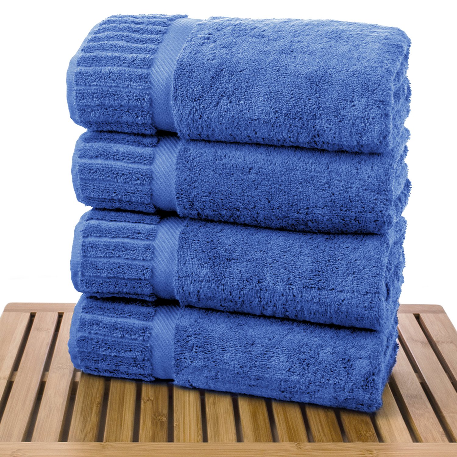 30" x 58" - 18 lbs/doz - %100 Turkish Cotton Wedgewood Bath Towel - Piano Border-Robemart.com