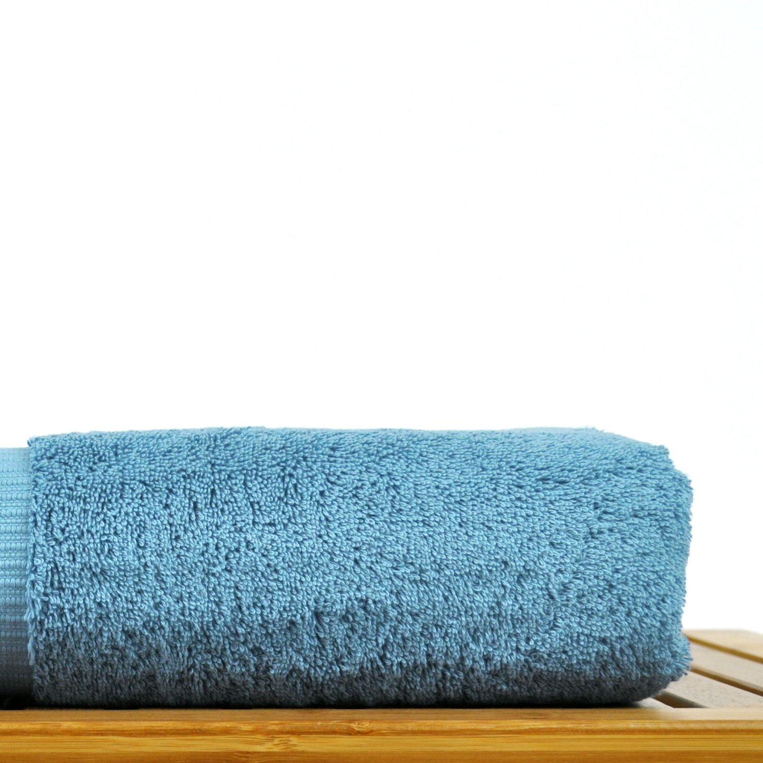 27" x 54" - 17 lbs/doz - %100 Turkish Cotton Aqua Blue Bath Towel - Dobby Border-Robemart.com