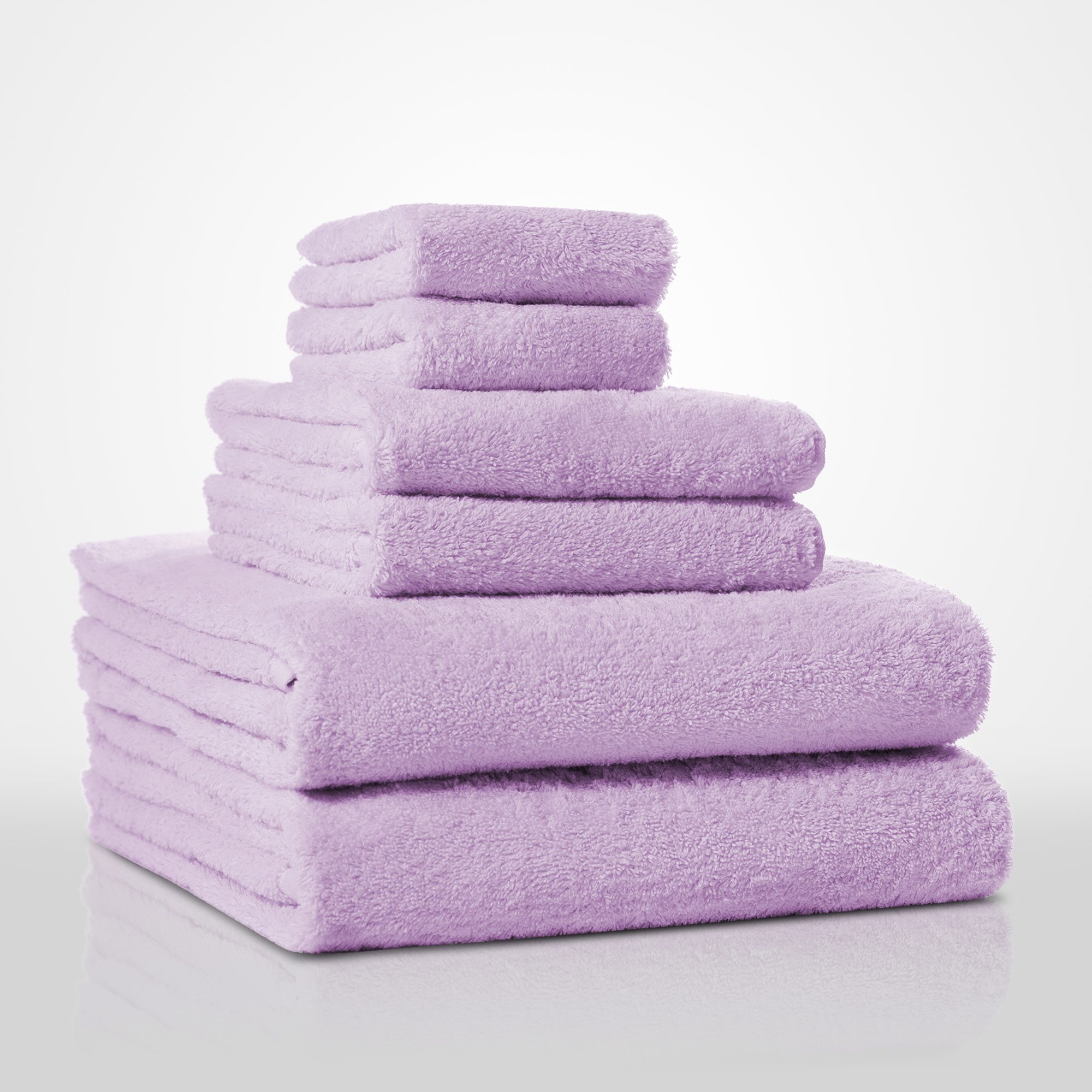 16" x 29" - 100% Turkish Cotton Lavender Terry Hand Towel-Robemart.com