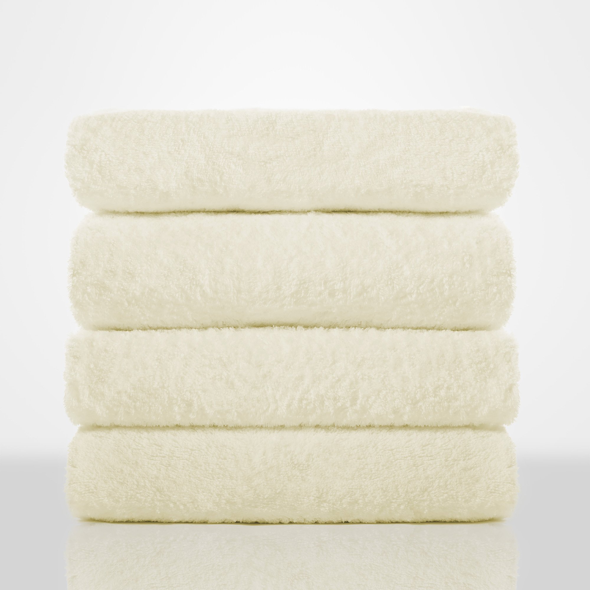 35"x 60" - 100% Turkish Cotton Ivory Terry Bath Towel-Robemart.com