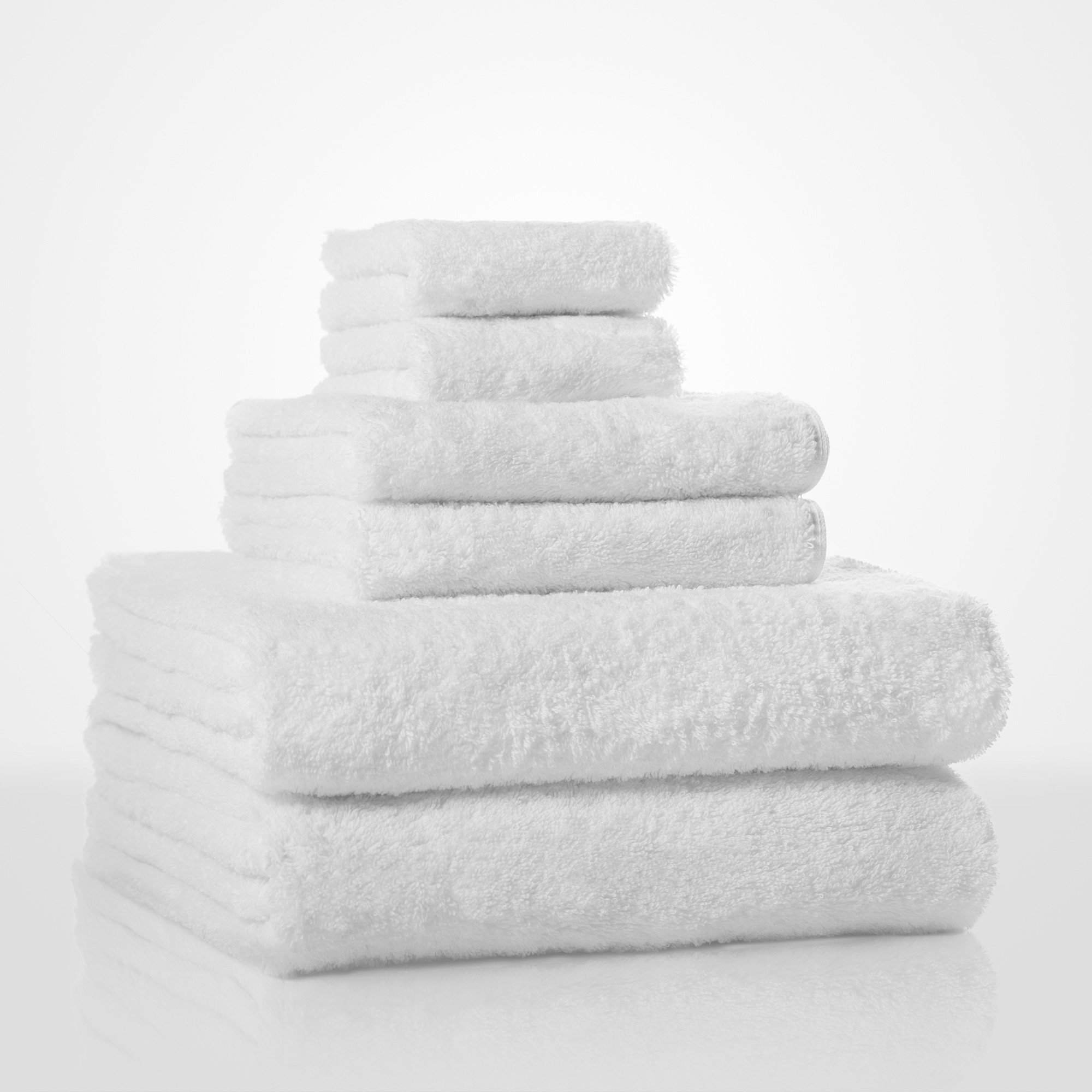 13" x 13" - 100% Turkish Cotton White Terry Washcloth-Robemart.com