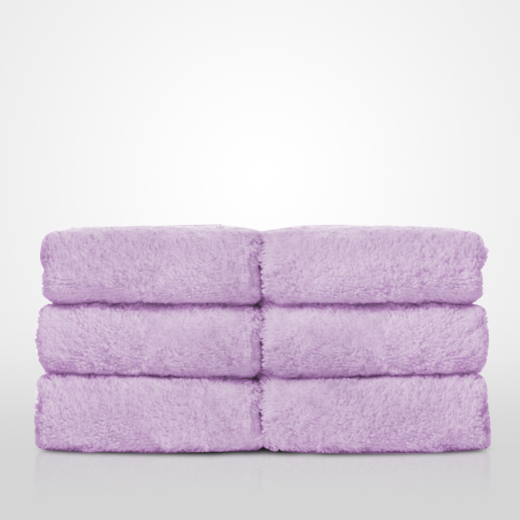 13" x 13" - 100% Turkish Cotton Lavender Terry Washcloth  - 12 Pack (Dozen)-Robemart.com