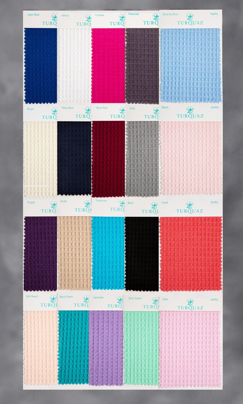 Waffle Fabric Swatch Set - All Colors - Free Shipping-Robemart.com