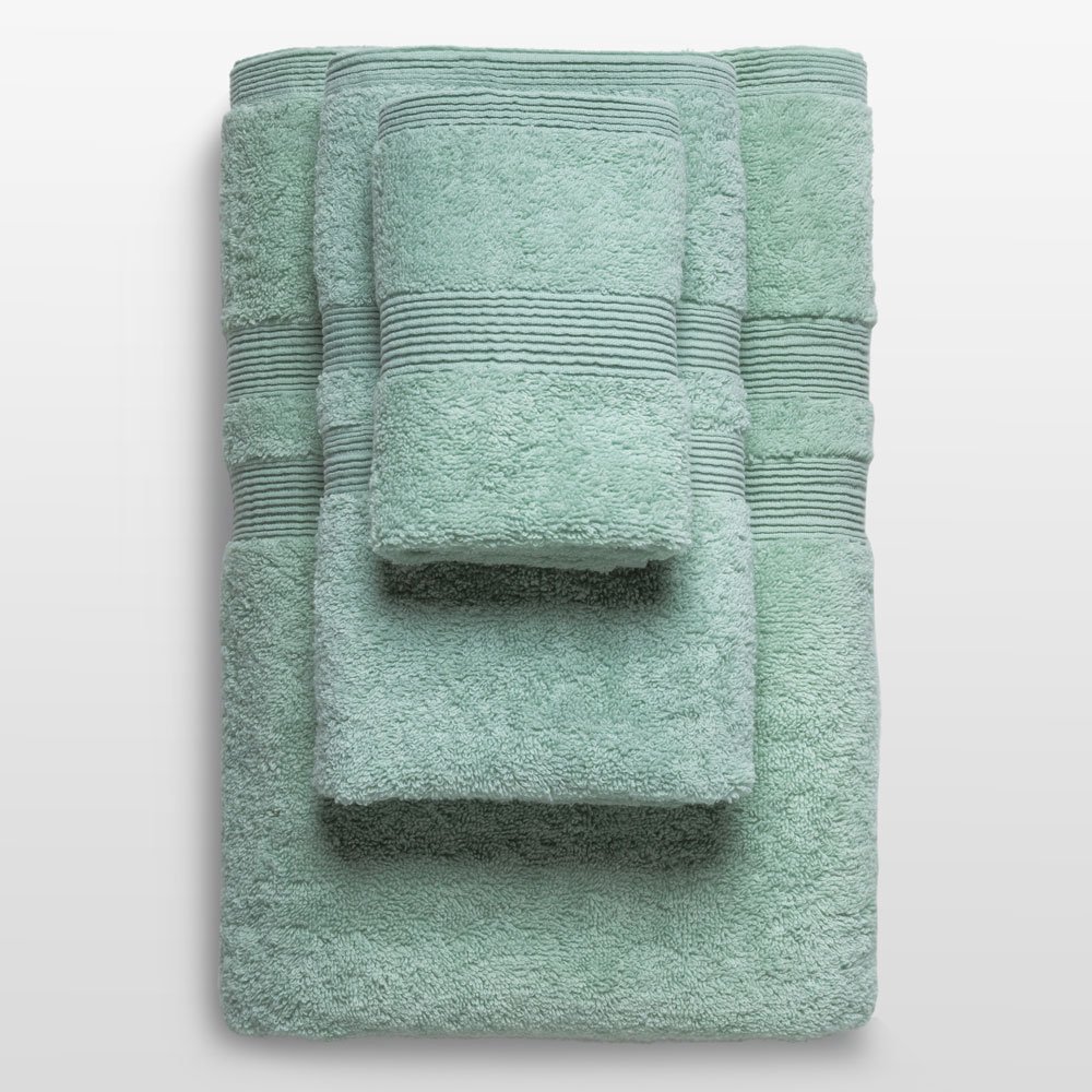 100% Turkish Cotton Rain Green  3 Piece Towel Set-Robemart.com