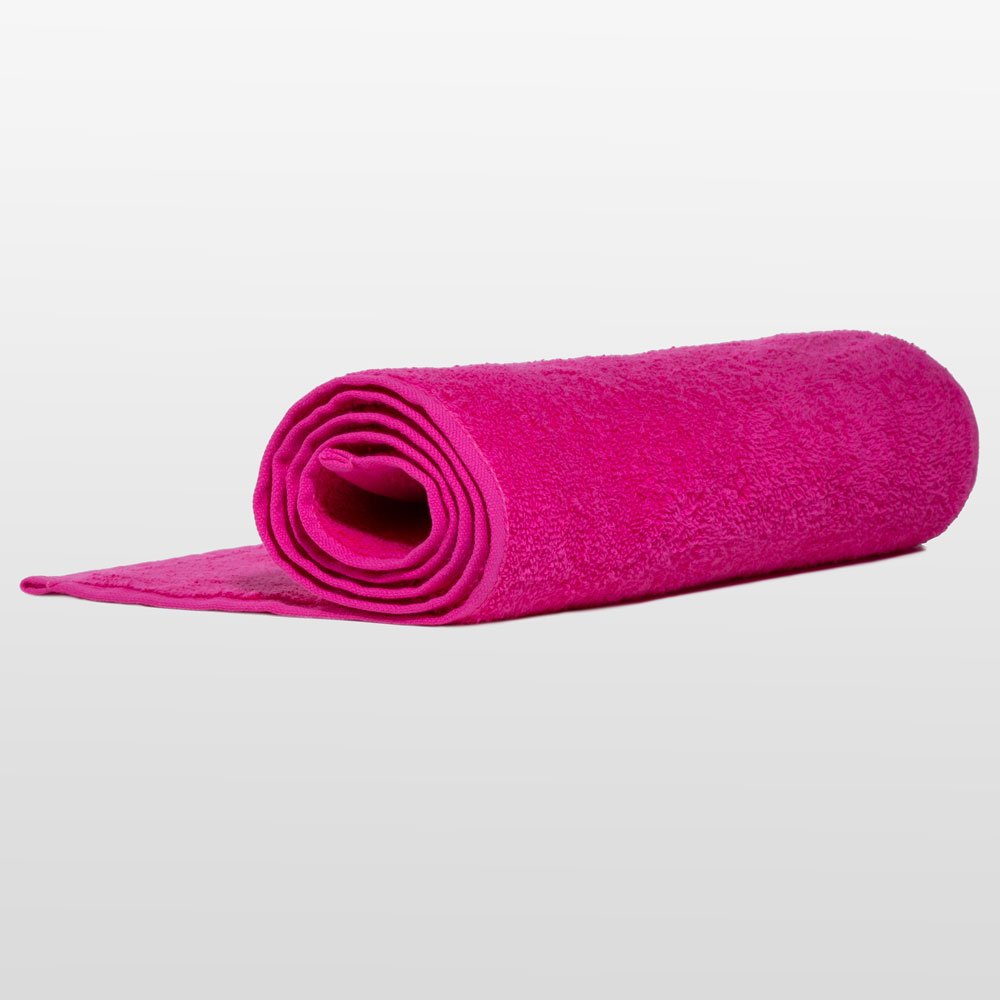 12" x 44"- 100% Turkish Cotton Fuchsia Gym Towel-Robemart.com