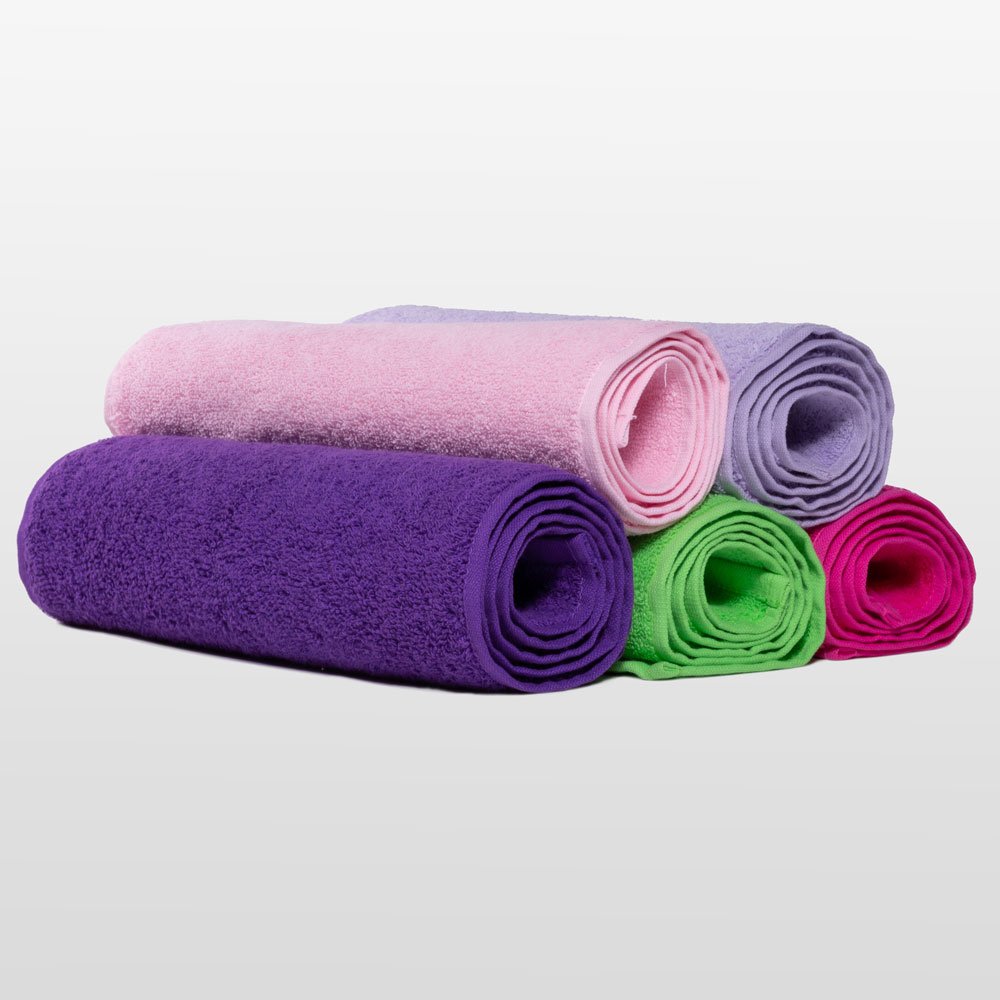 12" x 44"- 100% Turkish Cotton Fuchsia Gym Towel-Robemart.com