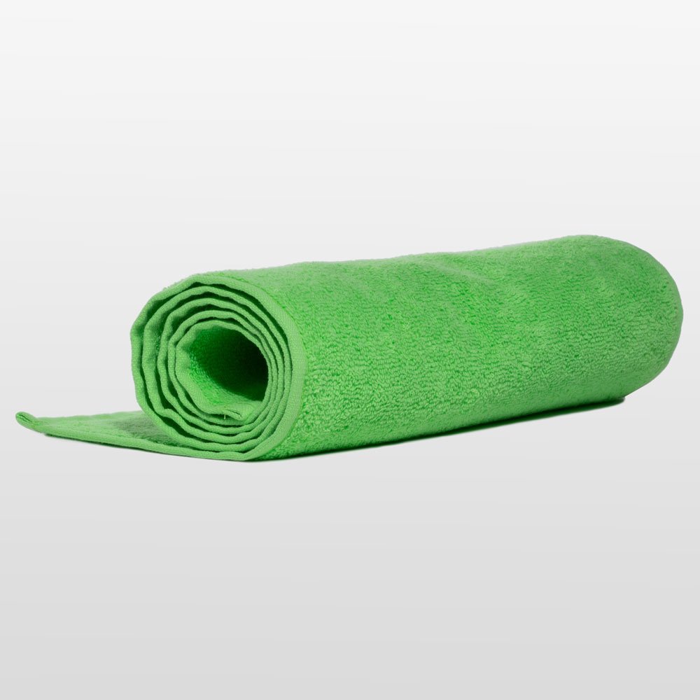 12" x 44"- 100% Turkish Cotton Lime Green Gym Towel-Robemart.com