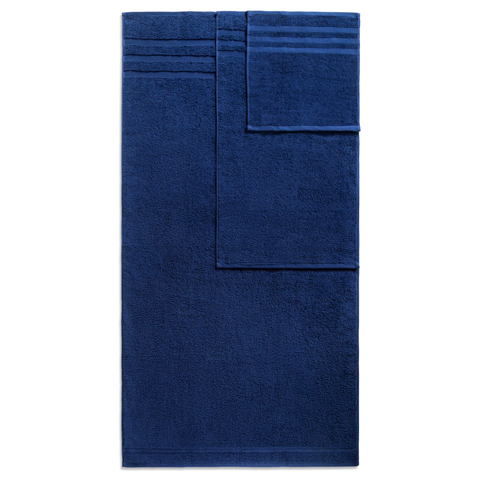 100% Turkish Cotton Navy Blue 8 Piece Towel Set-Robemart.com