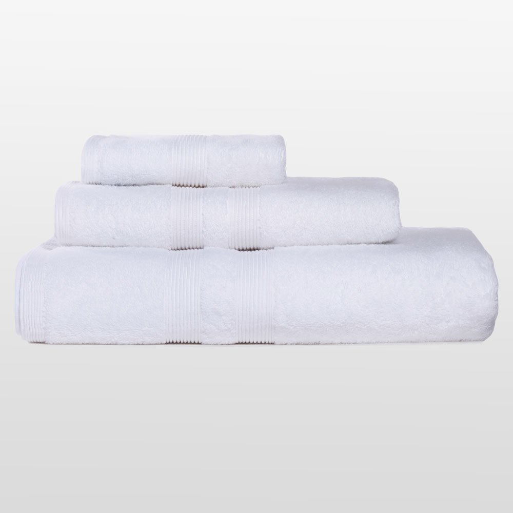100% Turkish Cotton White 3 Piece Towel Set-Robemart.com