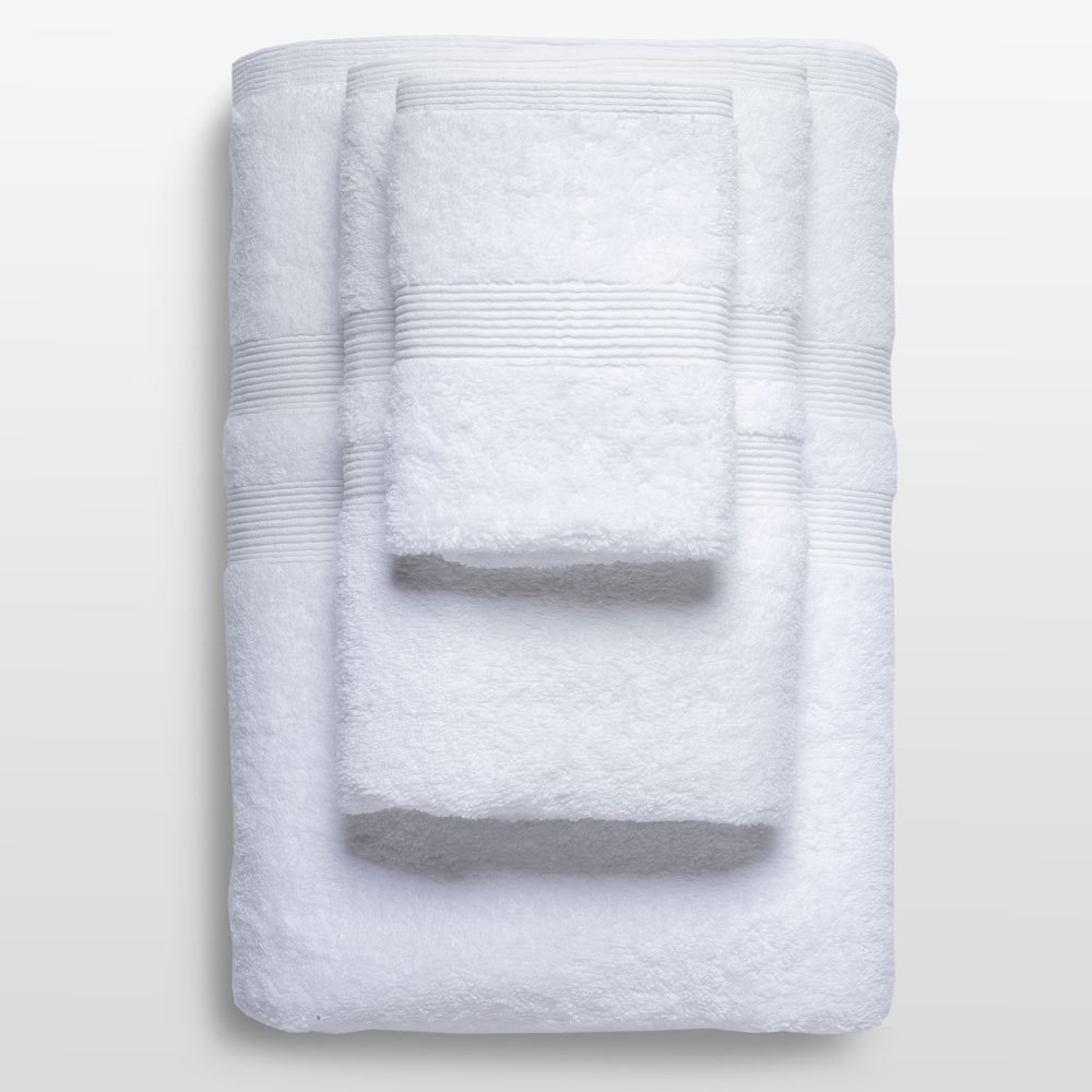 100% Turkish Cotton White 3 Piece Towel Set-Robemart.com