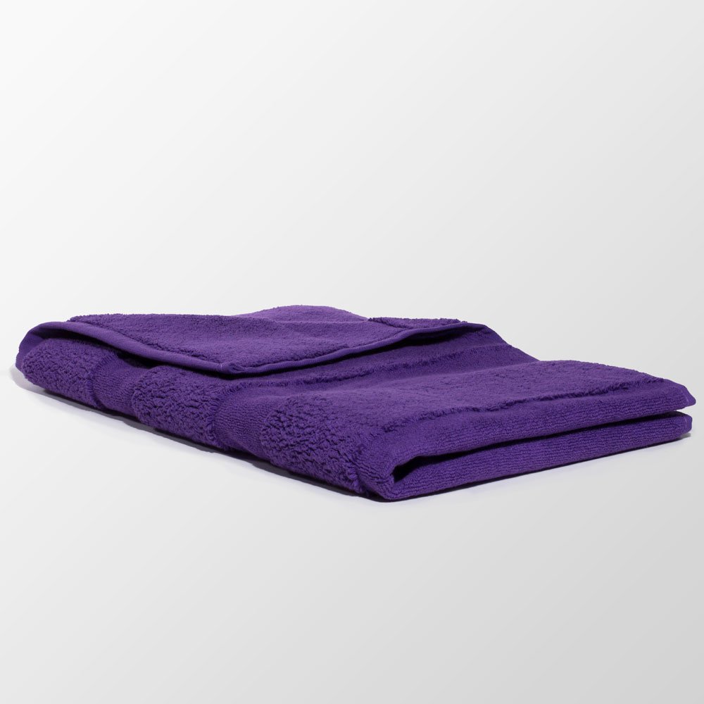 100% Turkish Cotton Purple Terry Bath Mat-Robemart.com