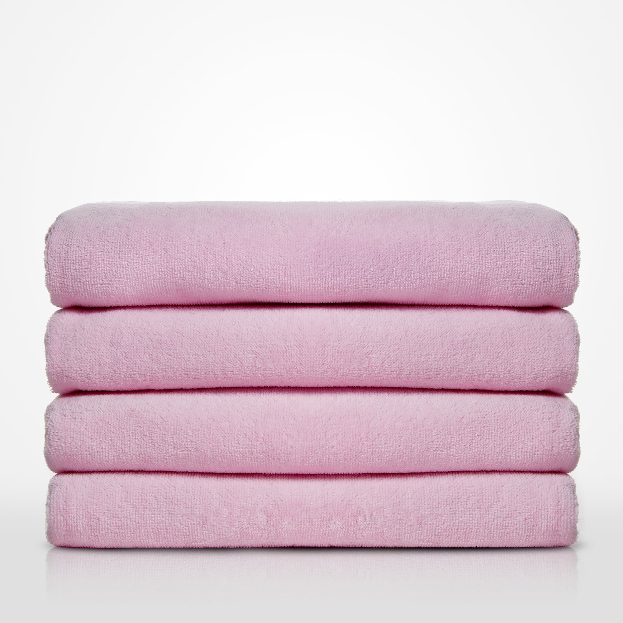 35" x 60" - 100% Turkish Cotton Terry Velour Pink Pool / Beach Towel-Robemart.com