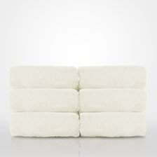 13" x 13" - 100% Turkish Cotton Ivory Terry Washcloth  - 12 Pack (Dozen)-Robemart.com